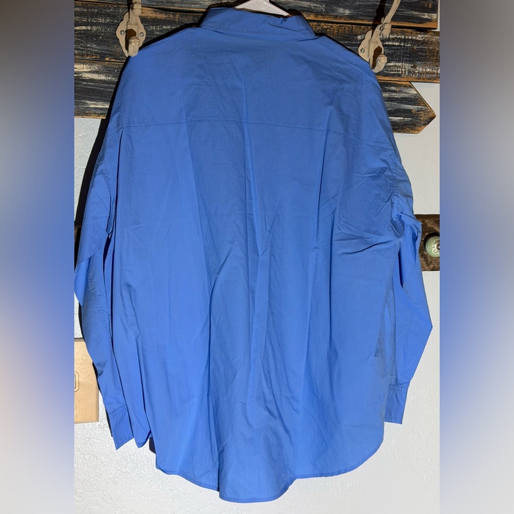 Workshop Cornflower Blue Button-Down Shirt - image 3